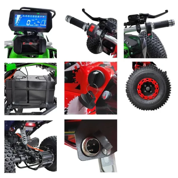 QUAD ELETTRICO WARRIOR KRAFTMULLER 1500W 60V XXL 8" VERDE 2025